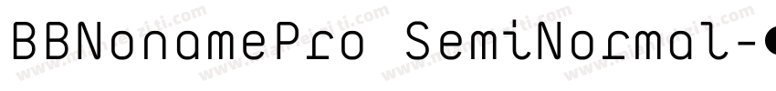 BBNonamePro SemiNormal字体转换